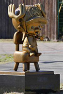 チョッパー像(設置場所:熊本市動物園正門前)